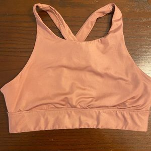 Rose Gold Mauve Fabletics Sports Bra M